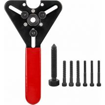 Eaudacè - 8 pièces Voiture compresseur d'air Embrayage dissolvant installateur Double Usage clé Trousse à Outils Automobile climatisation Voiture