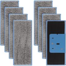 Lot de 8 serpillères lavables pour iRobot Braava Jet M6134, serpillères lavables pour iRobot Braava M6, serpillères réutilisables