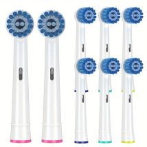 Lot de 8 têtes de brosse pour le soin des gencives sensibles avec brosse douce pour un nettoyage supérieur mais doux
