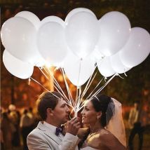 Lot de 80 ballons lumineux à led colorés pour veilleuse, idéal pour une fête, un anniversaire, un mariage, un festival de Pâques, un club, un