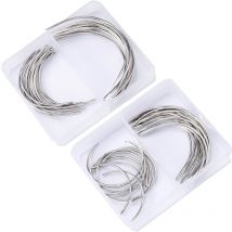 Feiyue - Lot de 80 gros yeux en métal pour tissage et couture au crochet diy 2,0/2,5/3/3,5 pouces