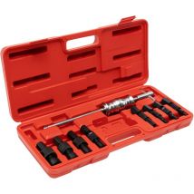 Lot de 9 extracteurs de roulement intérieur, trou de base, outil d'extraction de roulement avec jeu de marteaux à inertie, extracteur de roulement