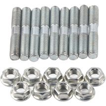 Jeffergarden Lot de 9 goujons Turbo + écrou de blocage pour S13 S14 S15 SR20 CA18.