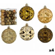 Set of boules de Noël of 7 cm vert or pvc (4 pcs.)