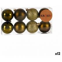 Set de boules de plastic christmas green 5 x 6 x 5 cm (12 pcs.)