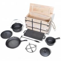 Torana - Lot de casseroles batterie de cuisine 9 pcs