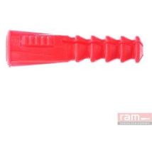 RAM – KT 100 DÜBEL RC8 ROT – 100mm – 10 Stück – Max. Tragfähigkeit 50kg – Mehrzweckdübel für Bodenbefestigungen und Elektroinstallationen