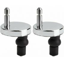 Alwaysh - Lot de fixation abattant Macaron wc universels pour abattant de WC-Compatible avec la plupart des sièges de wc standards avec système