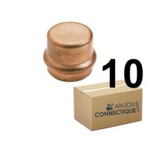 Ibp Bänninger - Lot de 10 raccords cuivre à sertir Bouchon Femelle Ø18