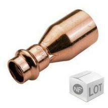 Lot de raccord cuivre à sertir - 5 Réductions mf Ø18x16