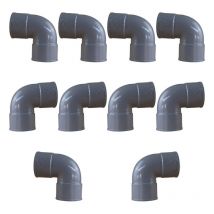 Lot de 10 raccords pvc 87°30 Femelle/Femelle Ø50 First Plast