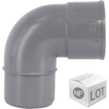 First Plast - Lot de 100 raccords pvc 87°30 Mâle/Femelle Ø32