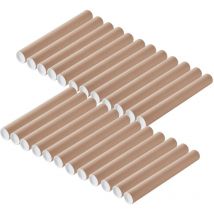 Lot de 24 tubes d'expédition et d'emballage en carton - ø0.6x50cm