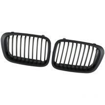Lot de Une paire (2) Calandres Noires Mat pour bmw E46 Série 3 4 Portes 1998-2001