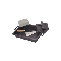 Vinmer - Lot de maçon : taloche pointue + auge 10L +truelle