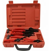 Helloshop26 - Lot pince pour circlips extérieur intérieur set 11 pièces becs coudés et droits