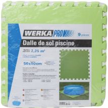 Set aus 9 Bodenfliesen für Schwimmbäder 50x50cm WERKA PRO