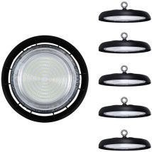 Digilamp - LOT5 - 200W ufo Projecteur led Industriel, High Bay Lumière éclairage intérieur, pour Entrepôt Garage Usine Atelier