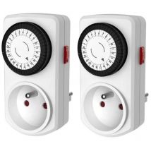 Lote 2 Mini programador mecánico diario - 30 min - 48 programas Gao