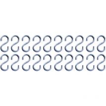 Lote 20 ganchos s ø 4mm lg 45mm