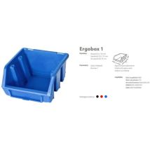 Meister – Lote de 10 cajas de senos a bec apilables – Color azul vibrante – Diseño ergonómico – Almacenamiento eficiente