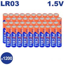 Lote de 1200 pilas aaa LR03 Ultra alcalinas Pkcell 1,5 v