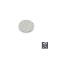 Emuca - Tapa tornillos, adhesiva, d. 20 mm, Textil Gris, 150 ud. -