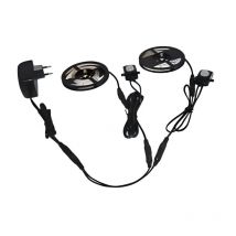 Greensensation - Lote de 2 sistemas de iluminación de seguridad led para debajo de la cama o muebles con sensor de movimiento