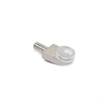 Emuca - Soporte para estante de cristal, d. 5 mm, Plástico y zamak, Niquelado, 50 ud. -