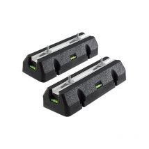 Arcanaute - Lots de 2 supports de sol anti-vibrations rubber - 600 x 163 x 98 mm
