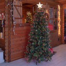 Arturo Store - lotti mantello di luci con stella decoro albero di natale H155 304 led