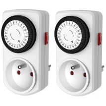 Lotto 2 Mini programmatore meccanico giornaliero - 30 min - 48 programmi Gao