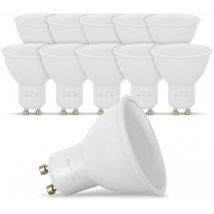 Lotto di 10 lampadine a led GU10 5W eq. 40W 6000K Bianco freddo