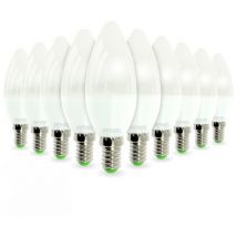 Lotto di 10 lampadine led E14 6W Render 40W 420LM Température de Couleur: Blanc neutre 4000K