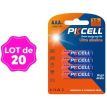 Lotto di 20. Batterie AAABatteria ultra alcalina. Consegnato in blister × 4 unità