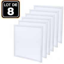 Europalamp - Lotto di 8. Pannello led 40W 6000K Luce fredda. led Chip led smd epistar. UGR-17. Alta luminosità. Pannello led Slimline extra piatto.