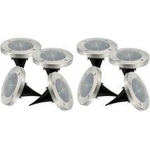 Lotto di 8 spot solari D12cm decky