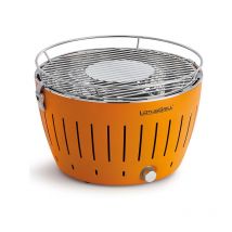 Barbecue portatile LotusGrill Arancione – Design tondo, Peso: meno di 4 kg, Diametro griglia: 32 cm – 552004