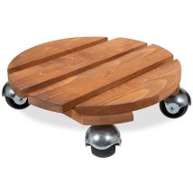 Roule Plante Rond 30 cm Bois Naturel – Jardin piscine – Volume, Matières, Largeur, Hauteur, Longueur – Louis Moulin