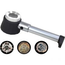 Tigrezy - Loupe 45X en Acier Inoxydable Loupe Piece de Monnaie Loupe Diamant Loupe Bijoux