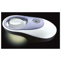 Eschenbach - 158620 led powerlux Loupe à main avec éclairage led Grossissement: 5 x Lentille: (ø) 58 mm C51980
