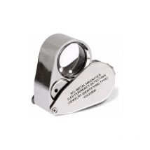 Loupe de bijoutier 40x loupe pliante pour bijoux avec lumière led éclairée (détection de devise LED/jewlers identifiant le type Lupe)
