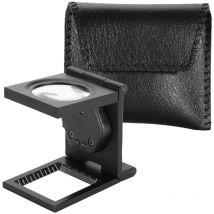 Basetbl - Loupe de poche pliable 30X Loupe portable pour réparation de téléphone et d'ordinateur