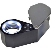 Kite - rona 450777 Loupe de diamantaire avec éclairage led Grossissement: 10 x Lentille: (ø) 21 mm