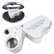 Feiyue - Loupe led portable pour bijoux anciens Loupes led Microscope grossissant double-multiple en forme de cœur 30X/60X 2 pièces