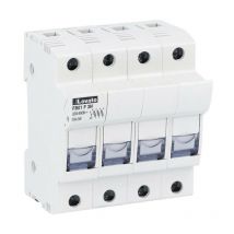 Portafusibili Sezionabili 3P+N 10X38 ( Lovato cod. FB01F3N )