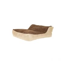 Love Sack Bean Bag with Foam Flakes Filling - Mocha/Ivory