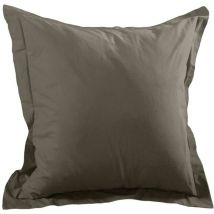 Une taie d'oreiller 65x65 cm - Taupe