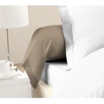 Lot de 2 Taies de Traversin 100% coton 85x185 cm - Beige - Lovely Home