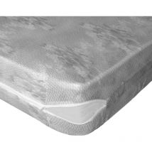 Lovely House RM24825001 Sieste - Protezione Materasso (Poliestere, Stampa, 140 x 190 cm), Bianco